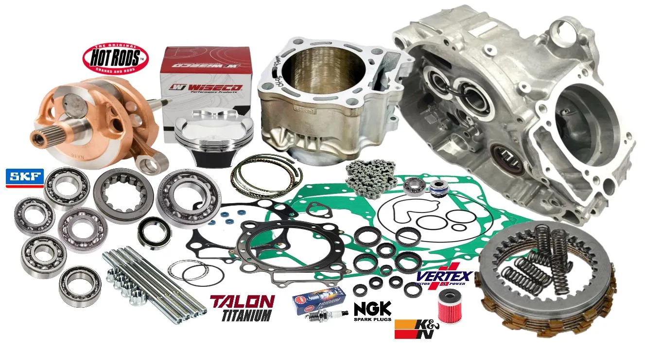 06  TRX450R TRX450ER Cases Rebuild Kit Top Bottom End Assembly Redo Crankcases