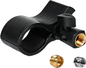 1 Pcs Large Microphone Clip, Mic clip holder is used with microphones between 32 and 60mm in diameter.Suitable for Handheld Microphones and Recording condenser microphone.cordless mics clip