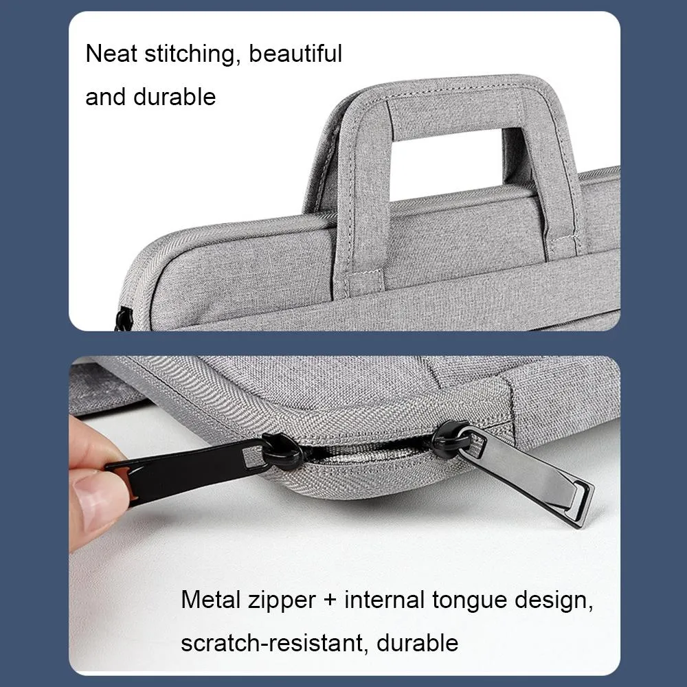 13.3 Inch Multi-compartment Waterproof Laptop Briefcase with Storage Sleeve