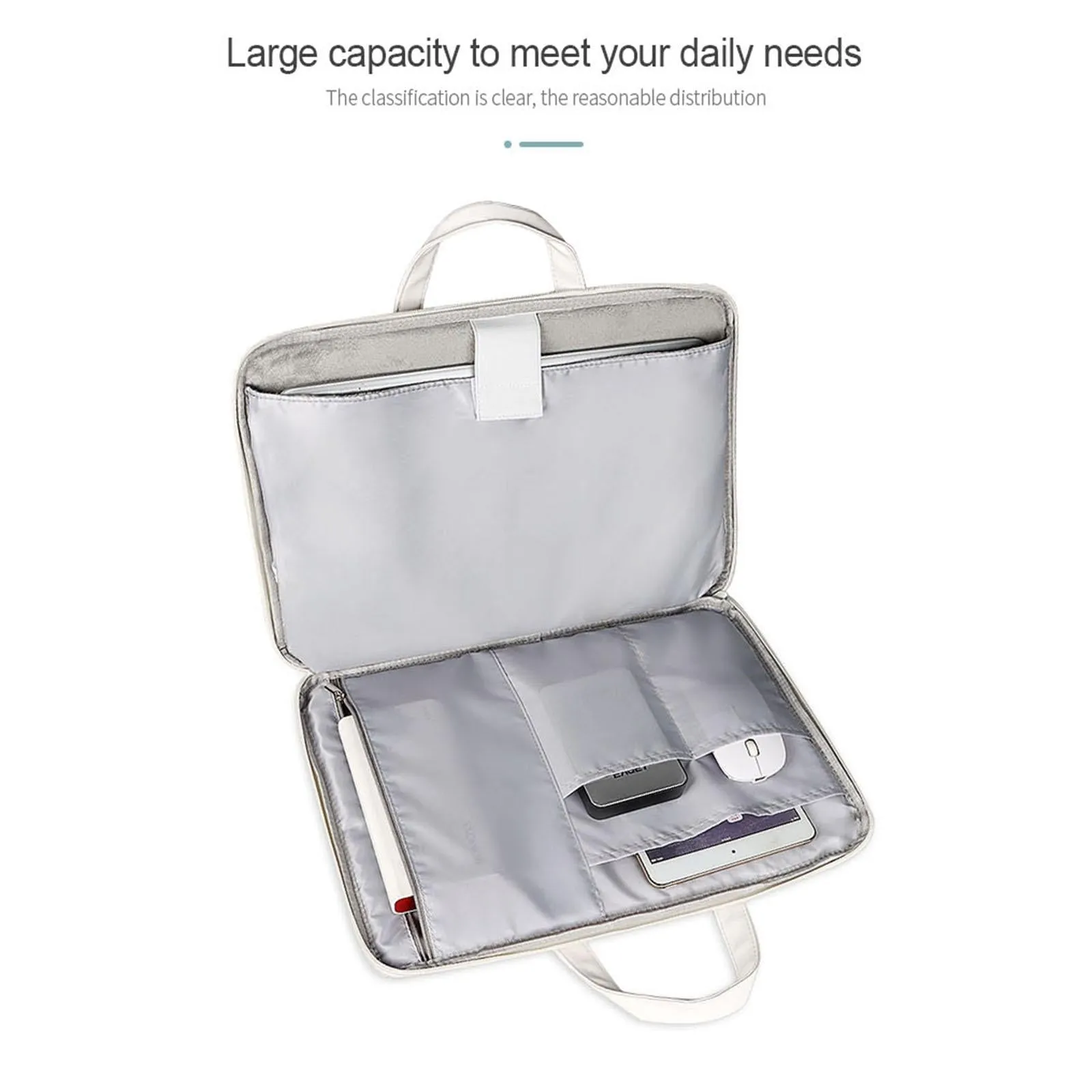 14.1-15.4 Inch Lightweight Printed Laptop Bag in Pu Material