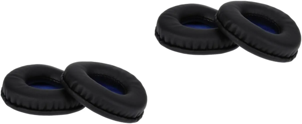 2 Pairs Replacement Ear Pads Foam Ear Covers for Headphones Memory Foam Earpads Round Ear Headset Cushions Memory Round Foam Earbud Tips Over-Ear Headphones Accessories in-Ear