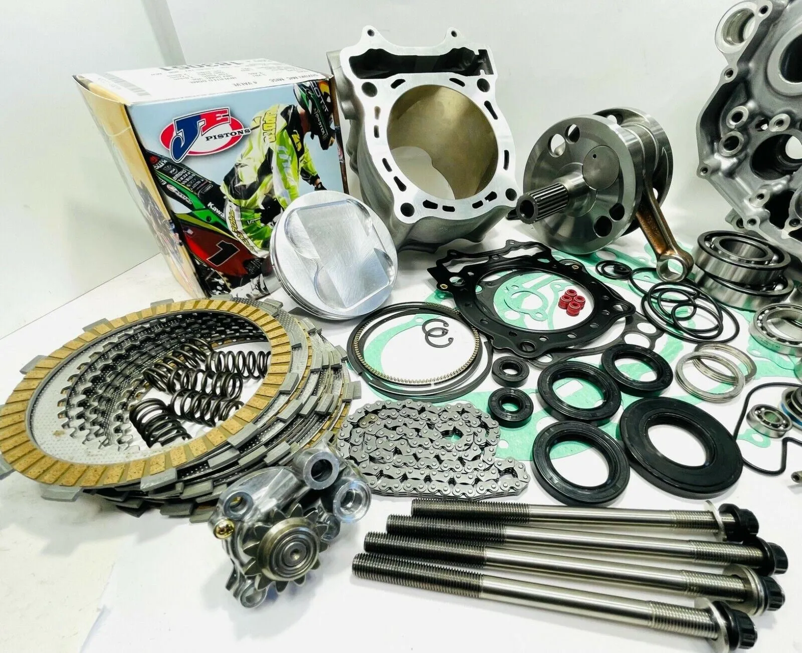 2018  RMZ450 RMZ 450 Cases Complete Built Assembled Motor Engine Stock Crankcase