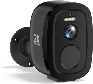 2.4G/5G WiFi Security Cameras Wireless Outdoor, 2K Home Security Camera with AI Motion Detection, Color Night Vision, IP66 Waterproof, 2-Way Audio, Siren, SD/Cloud, Works w/Alexa&Google Assistant