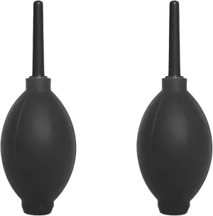 2Pack Photography Studio Dust Cleaning Rocket Air Blower - Soft Tip Silicone Bulb Blower for Camera Lens, Sensor, LCD Screen - Dust Cleaner with Micro Fiber Cleaning Cloth