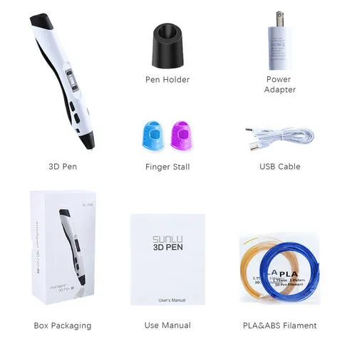 3D Pen - Professional 3D Printing Pen with LED Display