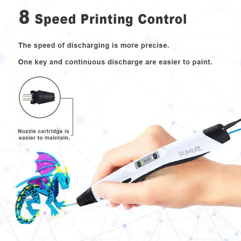 3D Pen - Professional 3D Printing Pen with LED Display