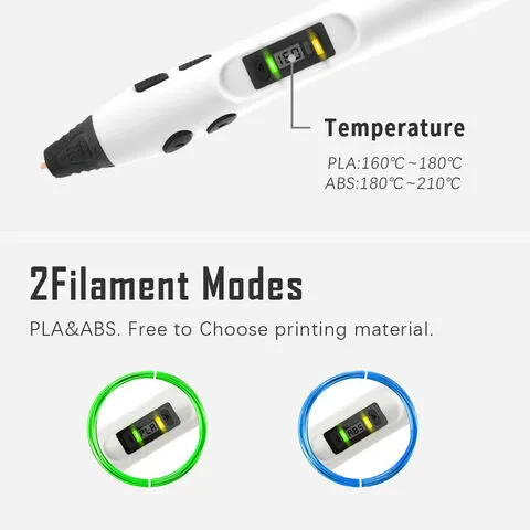 3D Pen - Professional 3D Printing Pen with LED Display