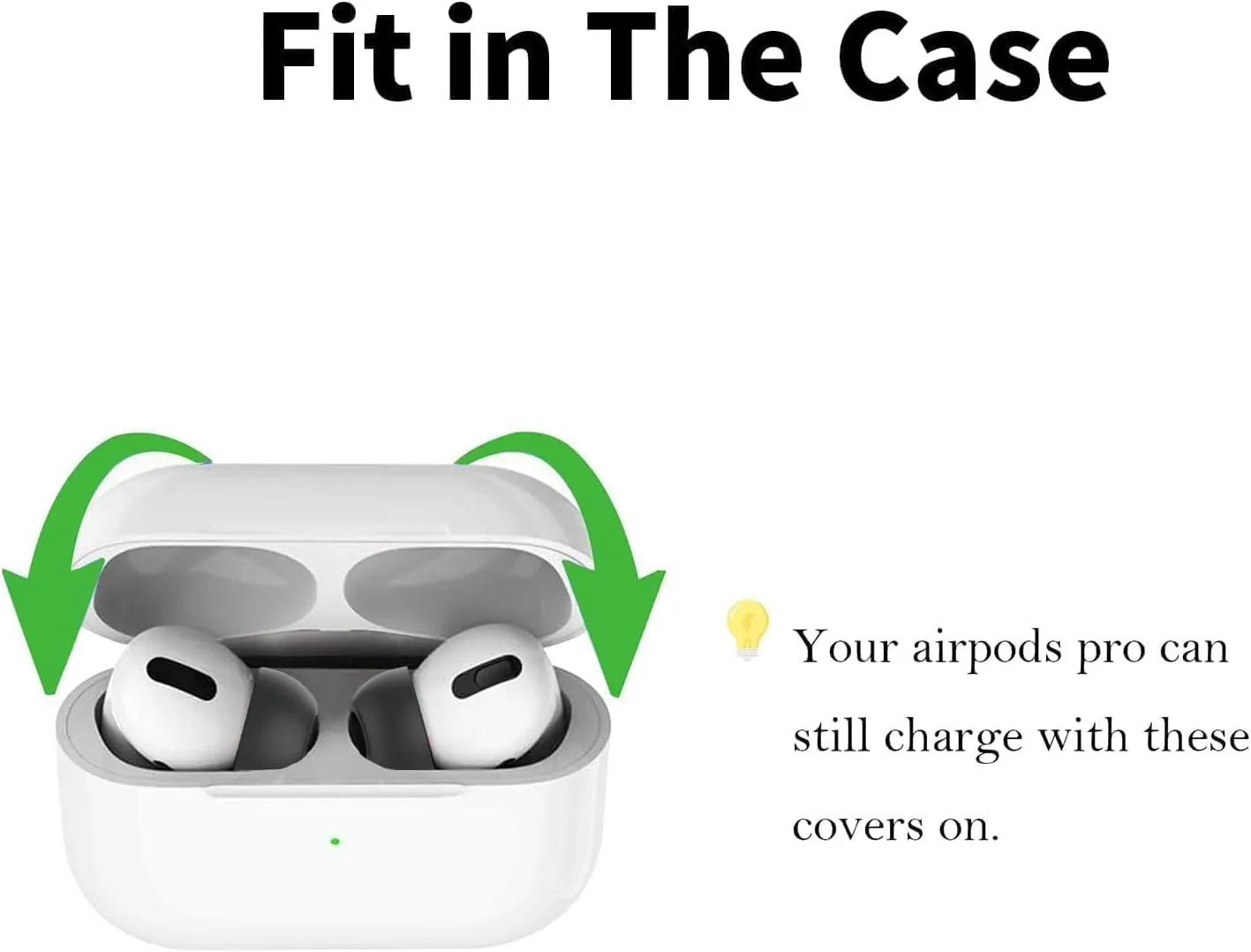 4 Pairs Compatible with AirPods Pro and AirPods Pro 2nd Generation Ear Tip Replacement, with Noise Cancelling Holes, Silicone Earbuds for AirPods Pro, Fit in The Charging Case(Black-XS/S/M/L)