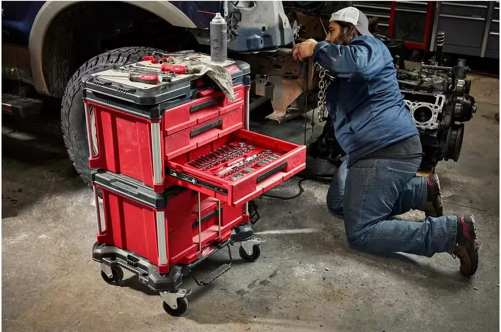 48-22-8443 Milwaukee PACKOUT 3-Drawer Tool Box