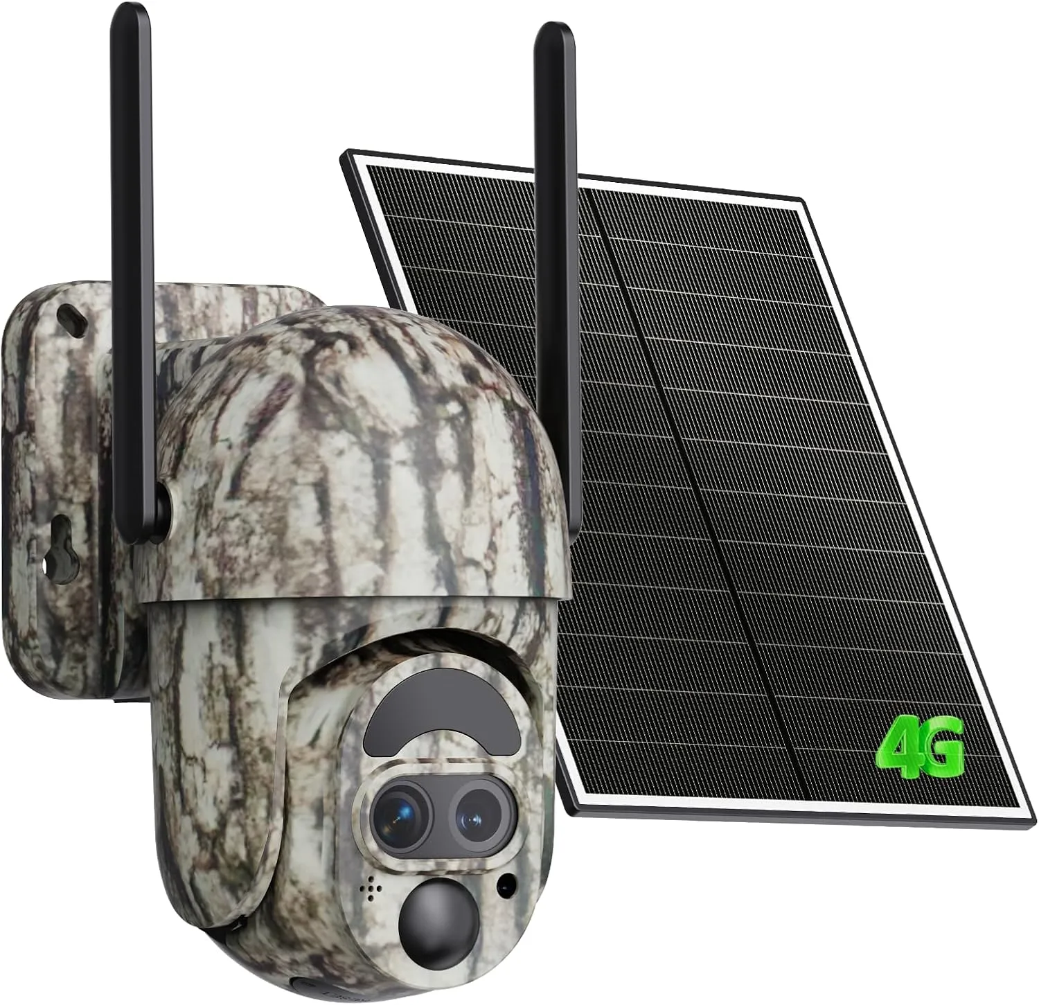 4G LTE Cellular Trail Camera,12X Hybrid Zoom Game Camera with 2K View Live Video,360Full Cover Security Camera with Motion Activated,Built-in SIM Card,Solar Powered,IP65 Waterproof
