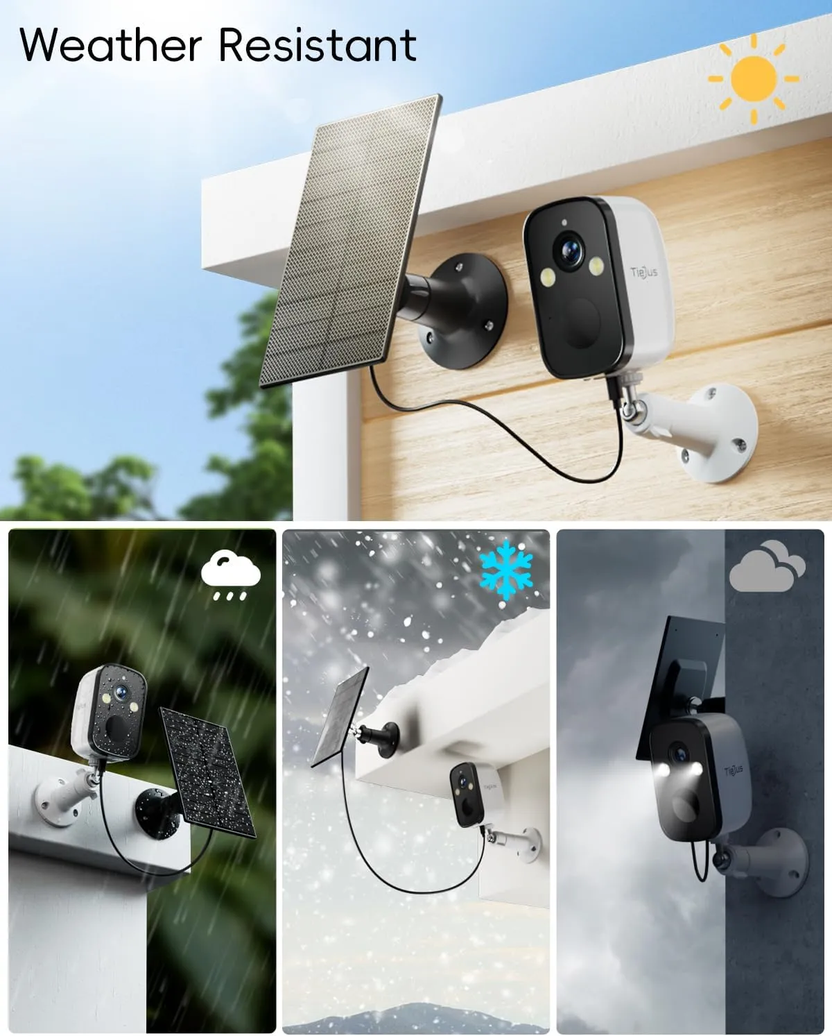5G Security Cameras Wireless Outdoor, Solar Camera Outdoor, Wireless Camera for Home Security with Color Night Vision, AI Detection, 2 Way Talk, IP66, Cloud/SD, Alexa