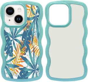5PCS Sublimation Blank Phone Case Cover Blank Printable Phone Case Compatible with iPhone 15, 6.1-Inch, DIY Heat Press Rubber Protective Case   Insert Matte Wholesale Pack Blue
