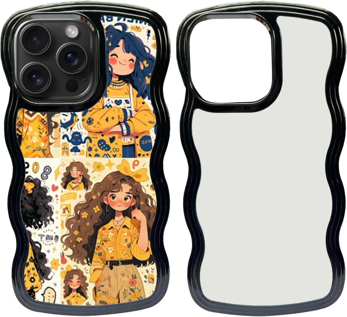 5PCS Sublimation Blank Phone Case Cover Blank Printable Phone Case Compatible with iPhone 15 Pro, 6.1-Inch, DIY Customize Heat Press Rubber Protective Case   Insert Matte Wholesale Pack Black