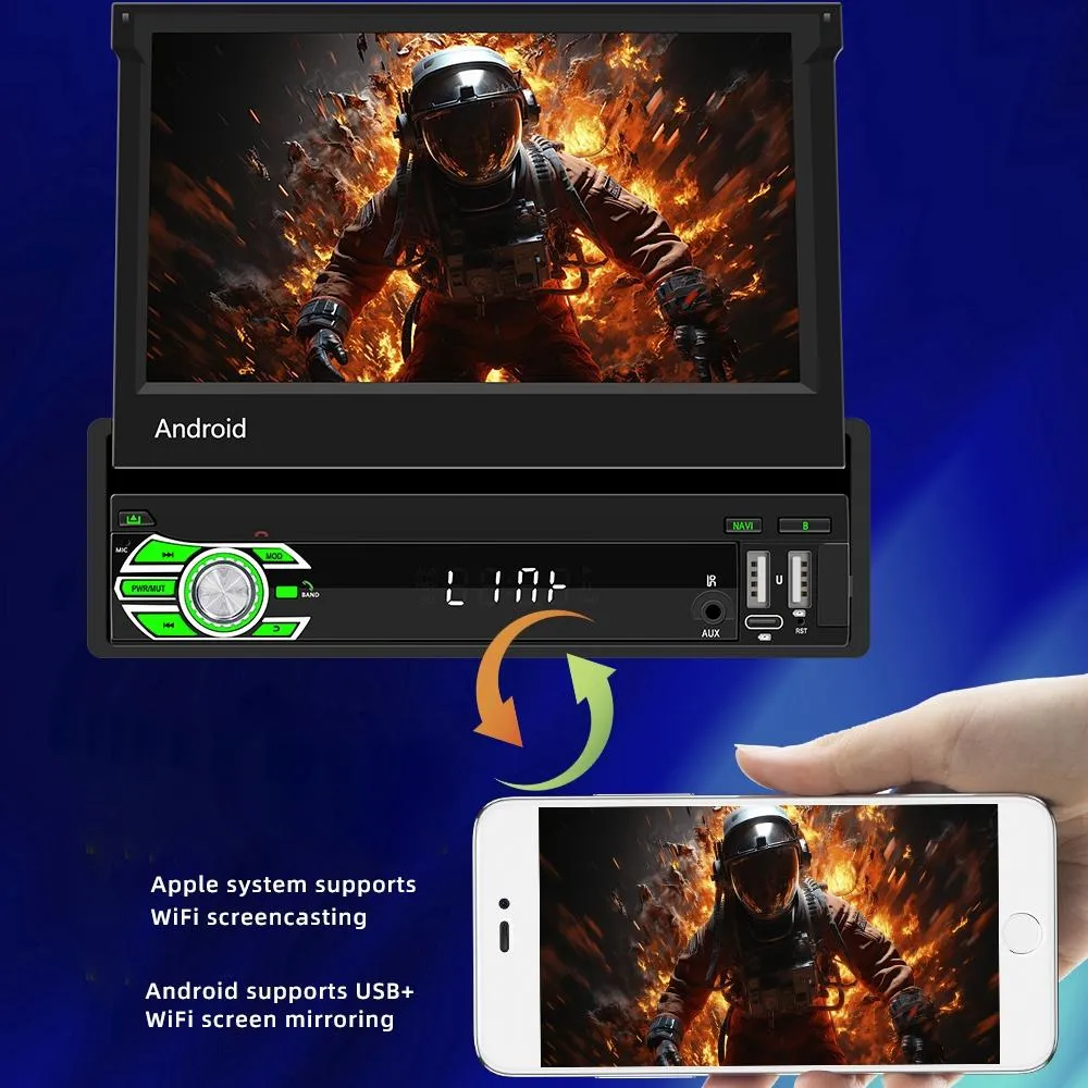 7 Inch Android Car Gps Navigation Bluetooth Stereo Radio Mirror Link Fm Wifi