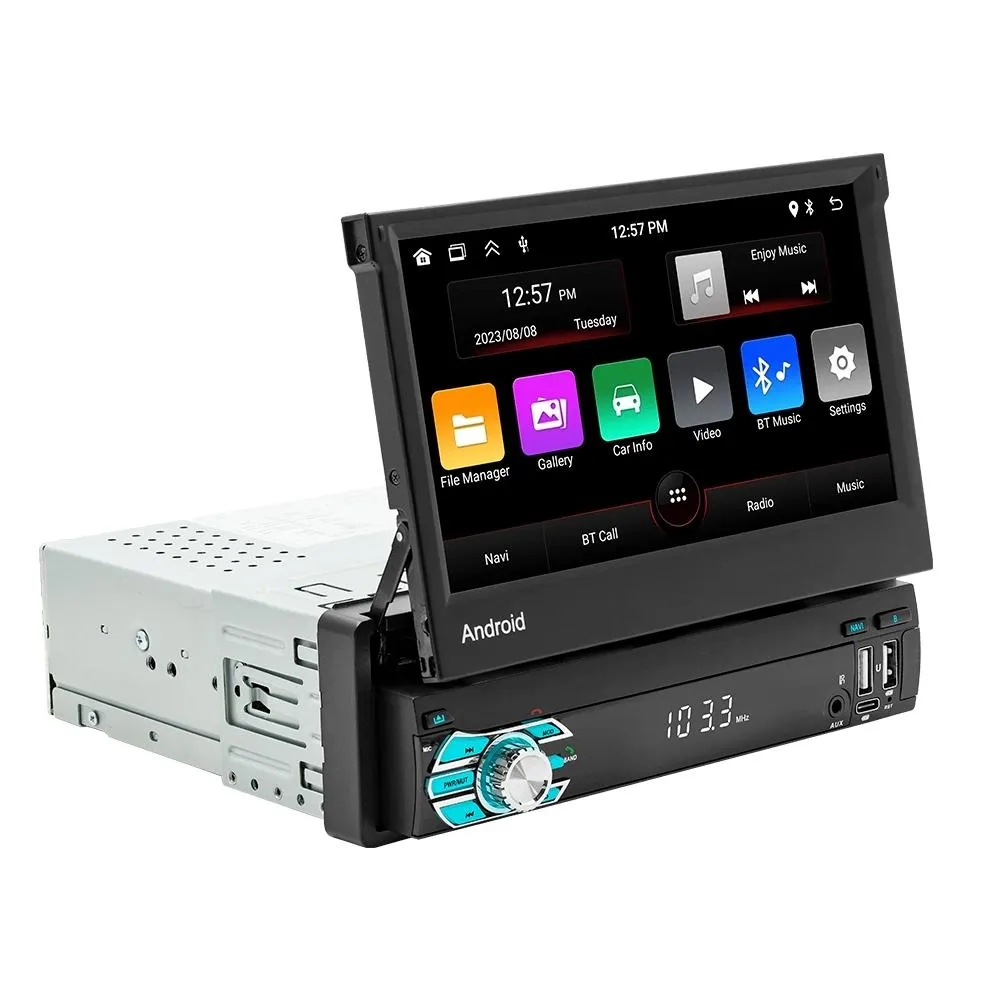 7 Inch Android Car Gps Navigation Bluetooth Stereo Radio Mirror Link Fm Wifi