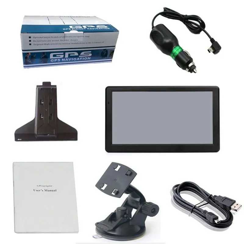 7 Inch Car Gps Navigator 8G   128M Resistive Screen Middle East Map Fm / Tf Card Support