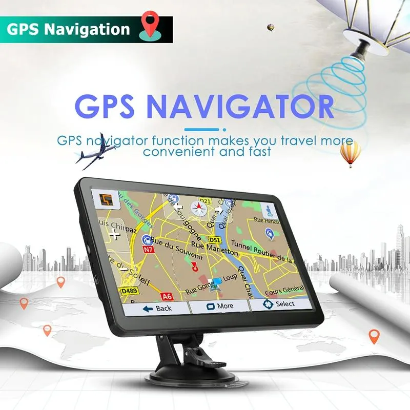 7 Inch Car Gps Navigator 8G   128M Resistive Screen Middle East Map Fm / Tf Card Support