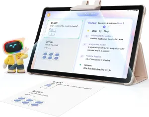 AI Kids Tablet with Scanner - 50000  Content AI Tutor Learning Tablet with ELA, Math, ABC, Word, Read, Phonics, STEAM for Homeschooler Educational Study for PreK - G6 (TalPad T100, Standard)
