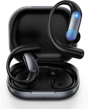AI Translation Earbuds Real Time,144 Language & Accents Translator OWS Earbuds,Translation Device for Travel Business Learning(Black)