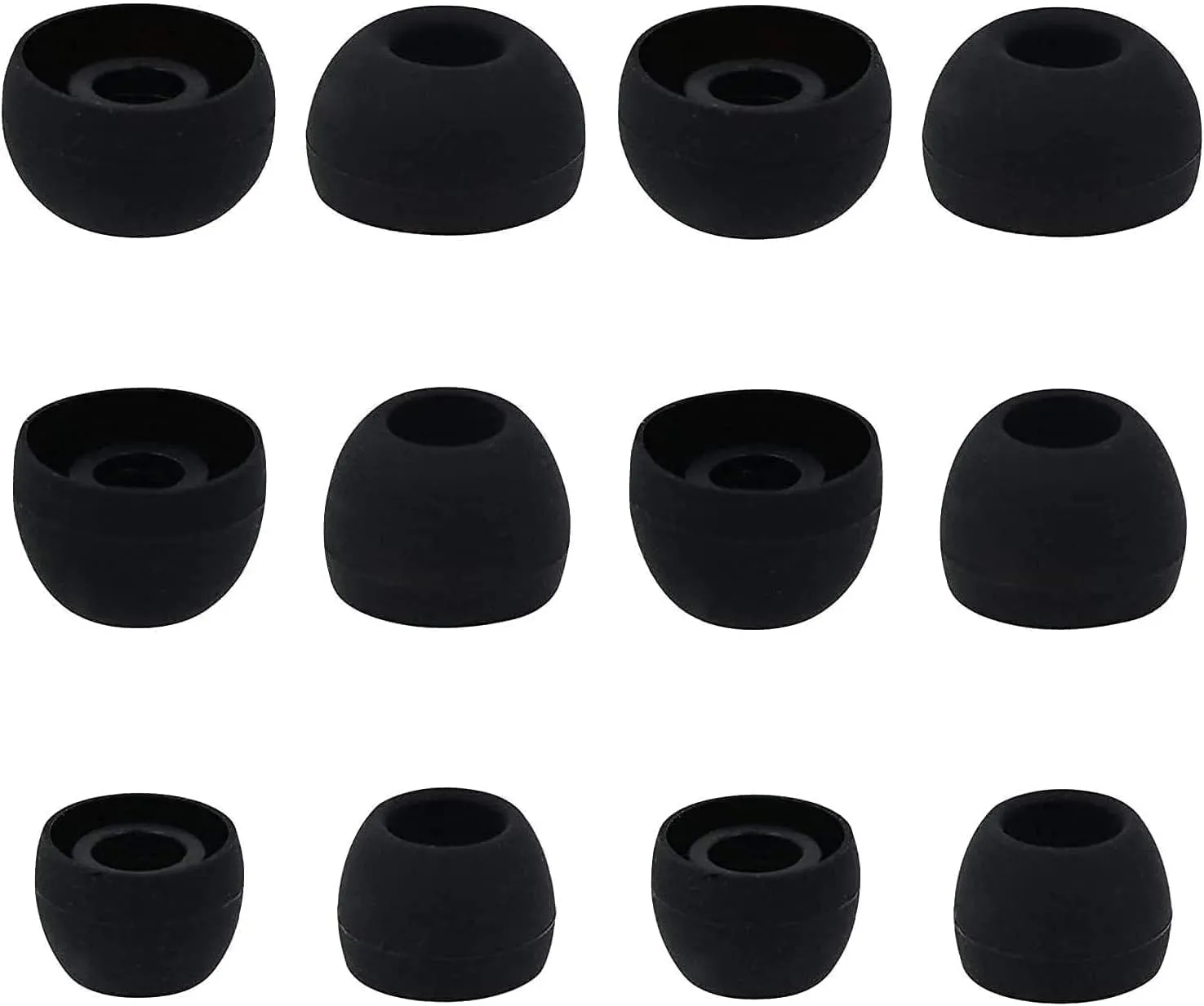 ALXCD Ear Tips Compatible with JBL Endurance Race Sport Earbuds, 6 Pairs S/M/L Sizes Replacement Soft Silicone Earbud Tips Eartips, Compatible with JBL Endurance Race, Black