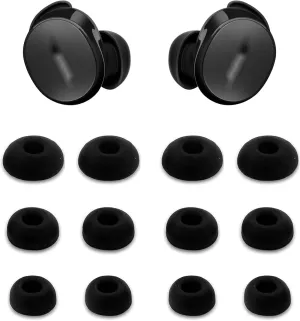 ALXCD Eartips Compatible with Bose New QuietComfort Earbuds, 6 Pairs S/M/L Sizes Soft Silicone Ear Tips Replacement Earbuds Tips, Compatible with Bose New QuietComfort Earbuds 2024 QC, Black sml