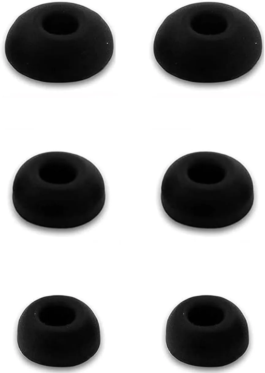 ALXCD Eartips Compatible with Bose New QuietComfort Earbuds, 6 Pairs S/M/L Sizes Soft Silicone Ear Tips Replacement Earbuds Tips, Compatible with Bose New QuietComfort Earbuds 2024 QC, Black sml
