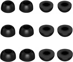 ALXCD Foam Eartips Compatible with Bose New QuietComfort Earbuds, 6 Pairs S/M/L Sizes Soft Memory Foam Ear Tips, Compatible with Bose New QuietComfort Earbuds 2024 QC, Black sml