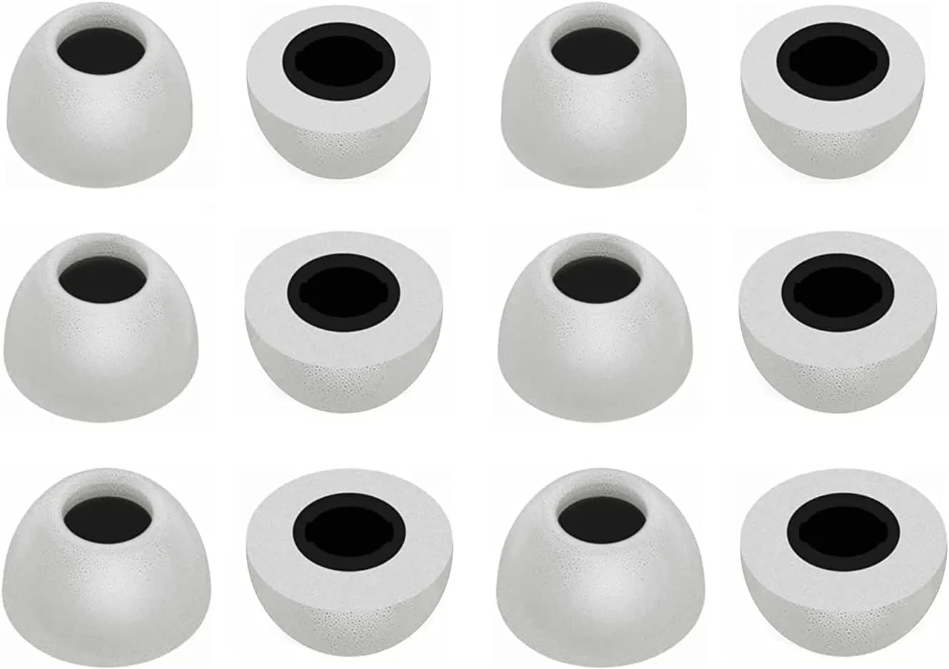ALXCD Foam Eartips Compatible with Bose QuietComfort Earbuds II 2022 New, 6 Pairs S M L Sizes Soft Memory Foam Ear Tips, Compatible with Bose QuietComfort Earbuds ii 2022, Gray sml