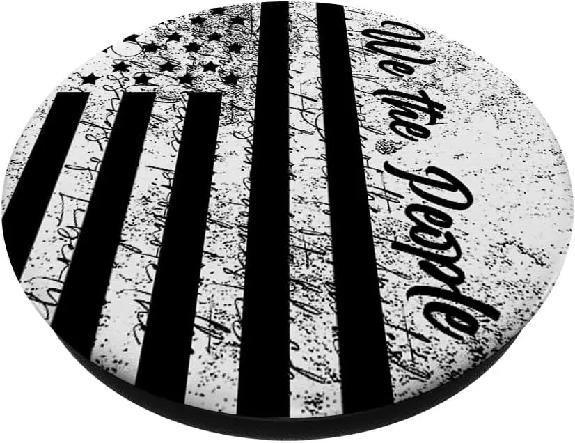 American Flag We The People Vintage US Constitution Patriot PopSockets Adhesive PopGrip