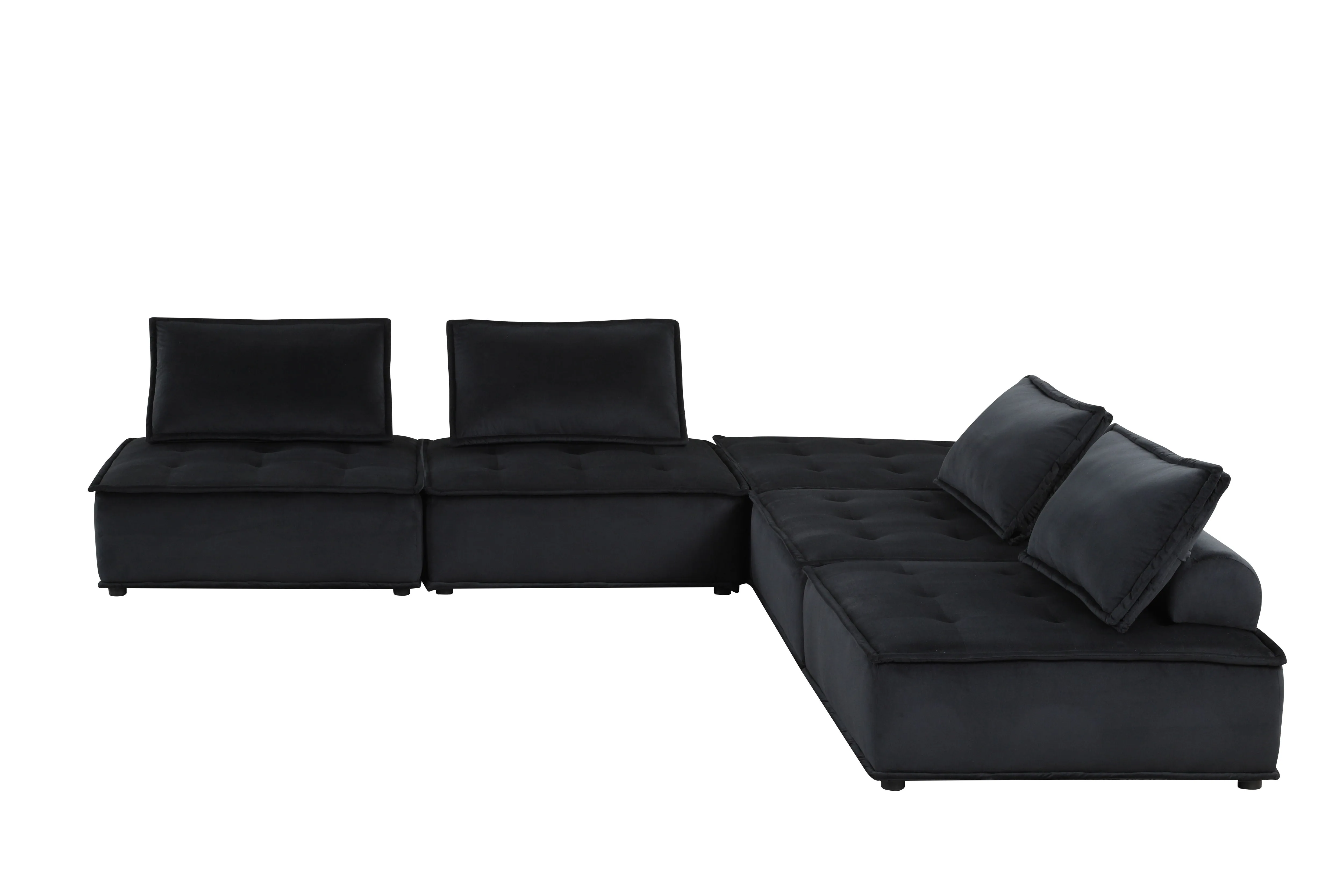Anna - Velvet Modular Sofa by Couch.com