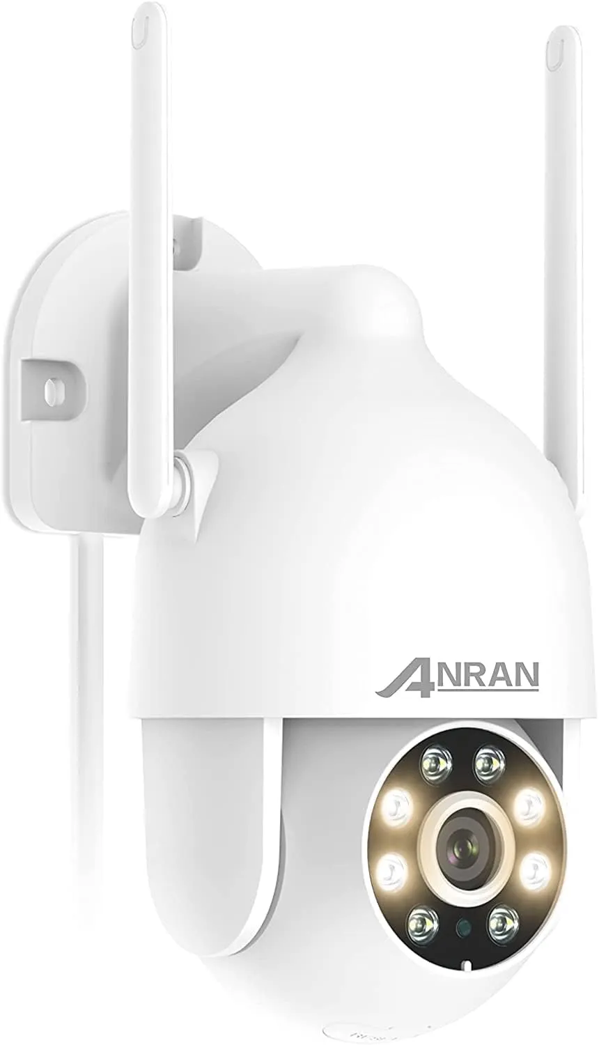 ANRAN 2K Outdoor Security Camera, 5Ghz PTZ Home Security Camera with 360 View and Auto Motion Tracking, 2.4G WiFi Dome Surveillance Camera, Spotlight Siren, Color Night Vision, 2-Way Audio,Waterproof