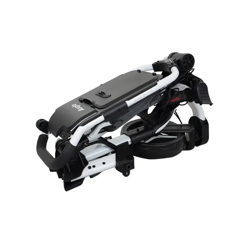 AXGLO Push Cart 3-Wheel Trolley (White/Grey)