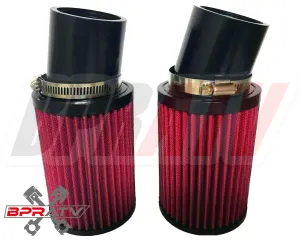 Banshee 28mm Carb Filters K&N Style Pod Filters Filter Set Pair Keihin KN Style