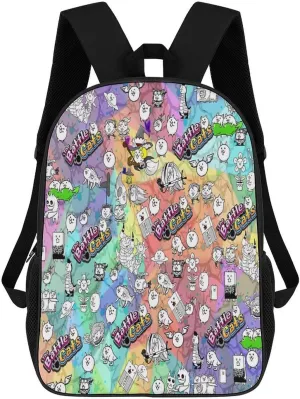 Battle-Cats Laptop Backpack, 17 Inch Extra Large Waterproof Women Business Men Sturdy Computer Bag