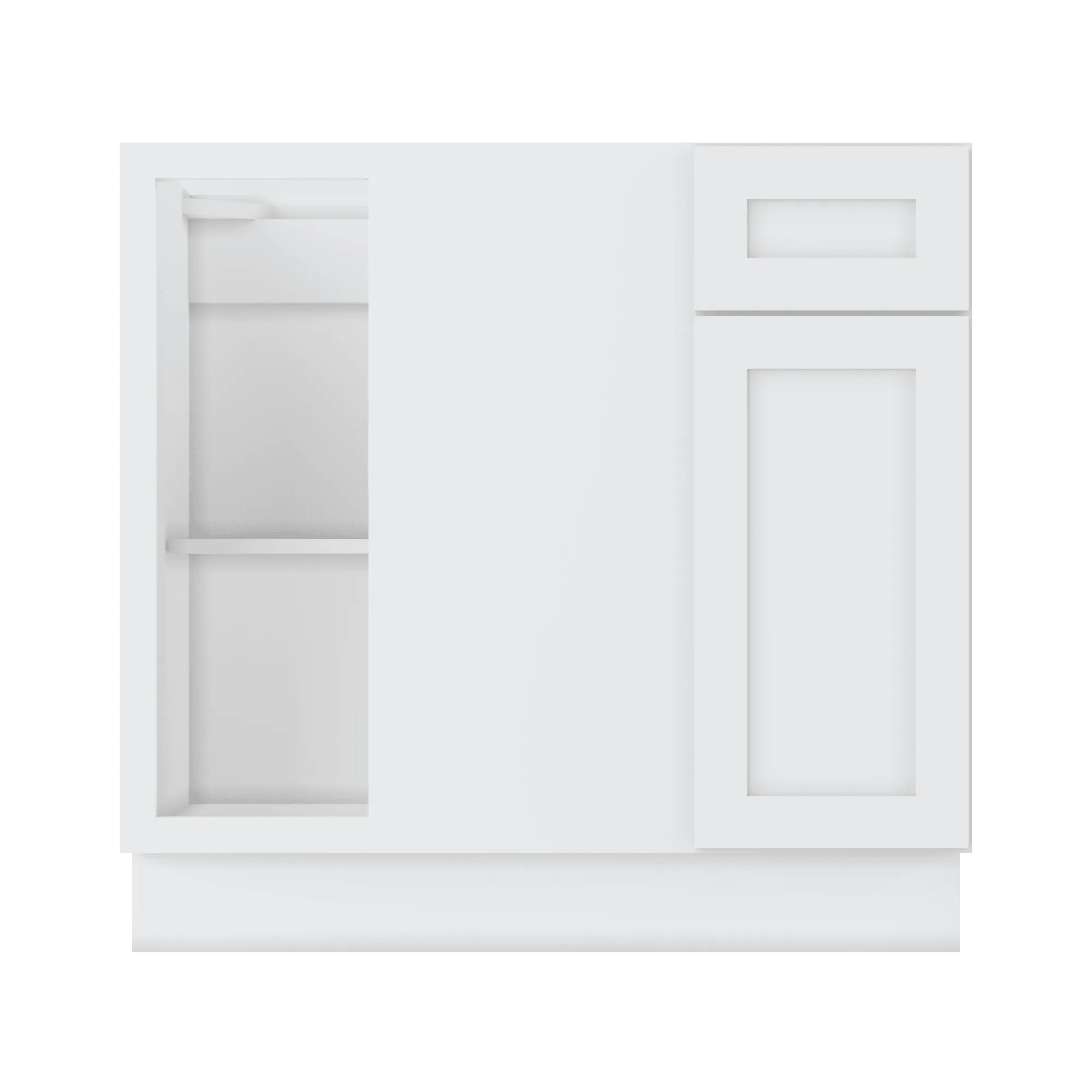 Blind Corner Base Kitchen Cabinet SCB36 Alpina White LessCare 36 in. width 34.5 in. height 24 in. depth