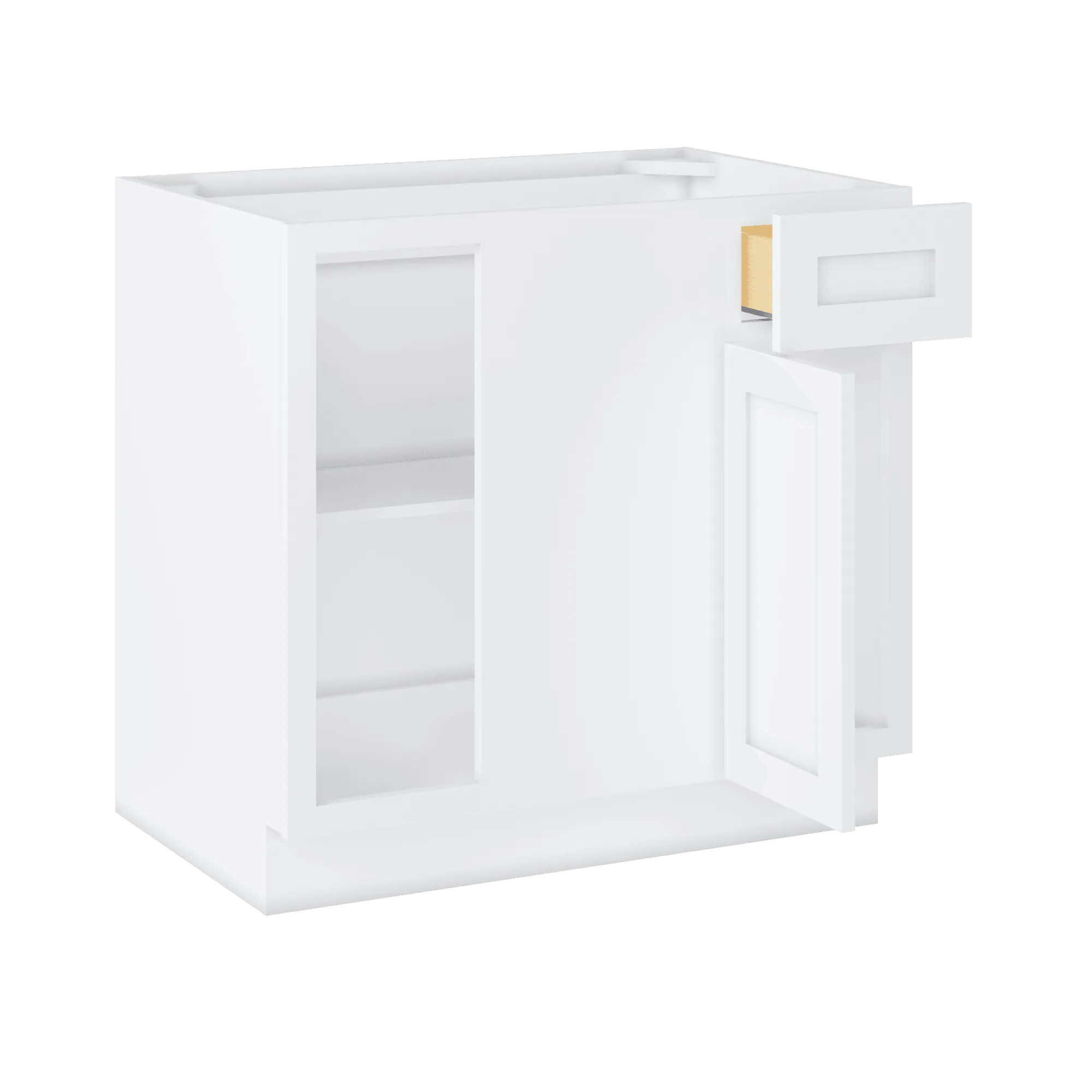 Blind Corner Base Kitchen Cabinet SCB36 Alpina White LessCare 36 in. width 34.5 in. height 24 in. depth