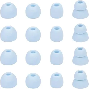 Blue Ear Tips Compatible with Beats Flex, Replacement Ear Buds Ear Cap Ear Plug Eartips for Beat s Flex Wireless Earbuds, 8 Pairs, Light Blue [Flex]