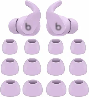 BLUEWALL Ear Tips Compatible with Beats Fit Pro Earbuds, S/M/L Sizes Soft Silicon Earbud Tips Replacement Eartips Compatible with Beats Fit Pro 6 Pairs Purple