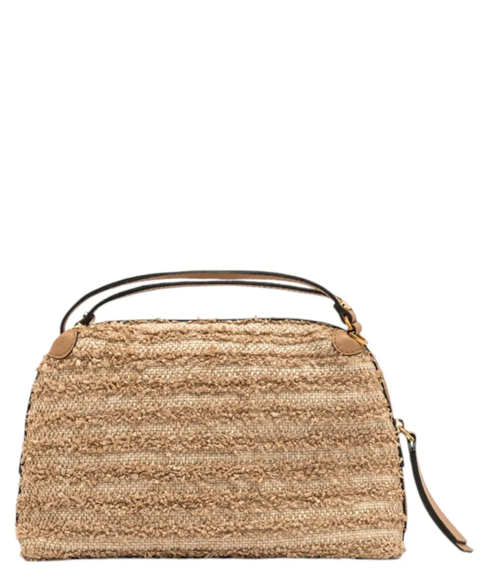 Borsa Alifa in paglia fru fru