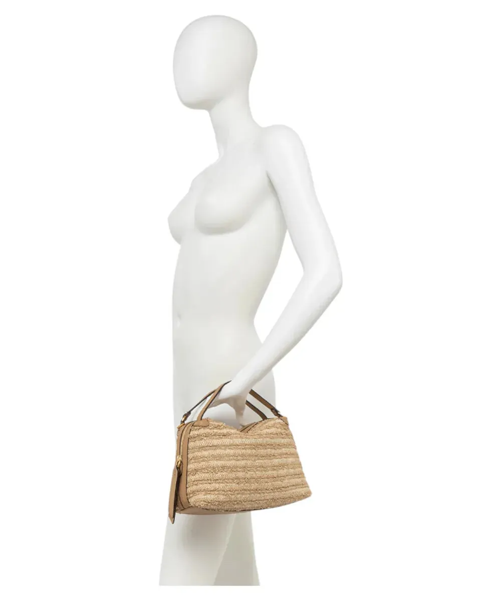 Borsa Alifa in paglia fru fru