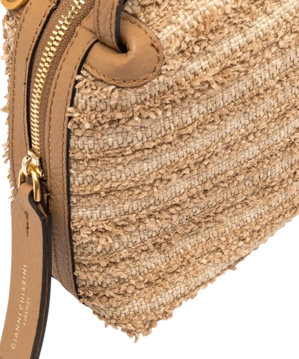 Borsa Alifa in paglia fru fru
