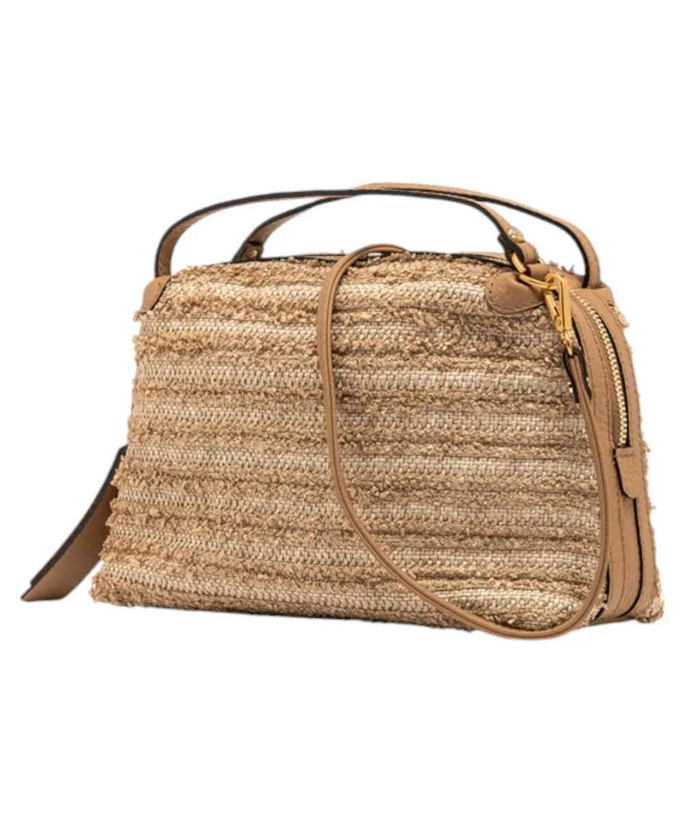 Borsa Alifa in paglia fru fru