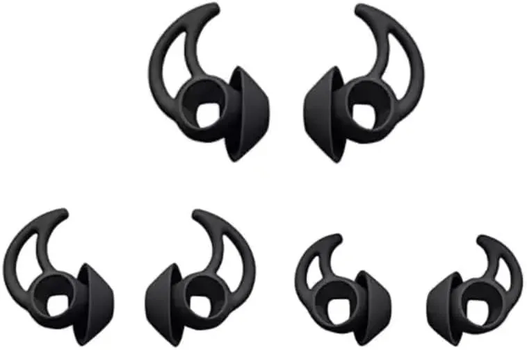 Bose Sport Earbuds Replacement Eartips, 3 Sizes S/M/L, Black