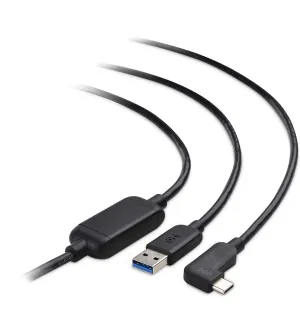 Cable Matters Unidirectional Active USB C Cable - 24.6ft / 7.5m, Long USBA to USBC Cable for Oculus Quest 2 Headset, Compatible with Oculus Link, Black
