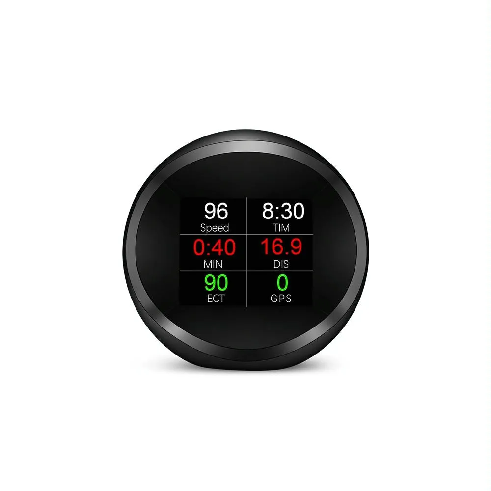 Car Hud Head Up Display Obd2   Gps Mode Water Temp Speed Voltage Fuel Speed Alarm