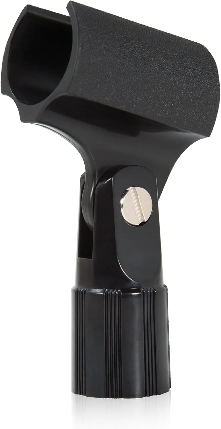 CAROL Universal Microphone Holder HL-004 for Mic Stand, Adjustable Mic Clip Holder, Fits Most Dynamic Vocal, Professional Wired Microphone (22-25 mm in diameter, 5/8" male)