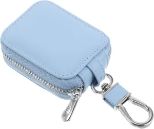 Case Fashionable Pu Leather Earbuds Carrying Case Clip and Storage for Earphones Pro2 Earphone Shell Blue