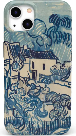 Casely iPhone 13 Case | Compatible with MagSafe | Van Gogh Landscape with Houses Phone Case