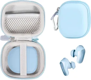 CaseSack Case for New Bose QuietComfort Ultra Wireless Noise Cancelling Earbuds, Bose QuietComfort Earbuds II Wireless Noise Cancelling in-Ear Headphones (Moonstone Blue)