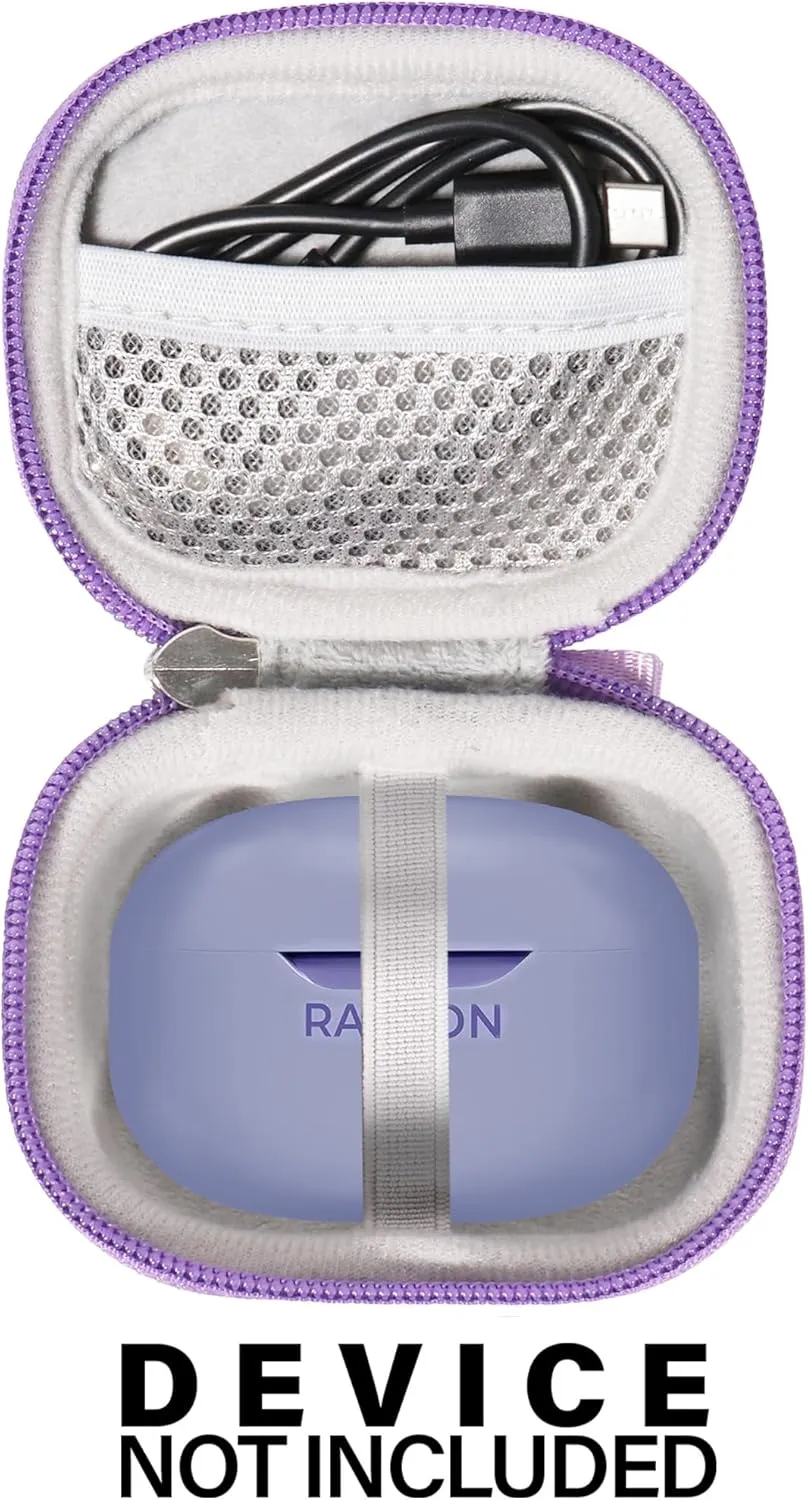CaseSack Case for Raycon Everyday Earbuds (2024 Edition) - in-Ear Buds, Raycon Fitness Earbuds (Purple)